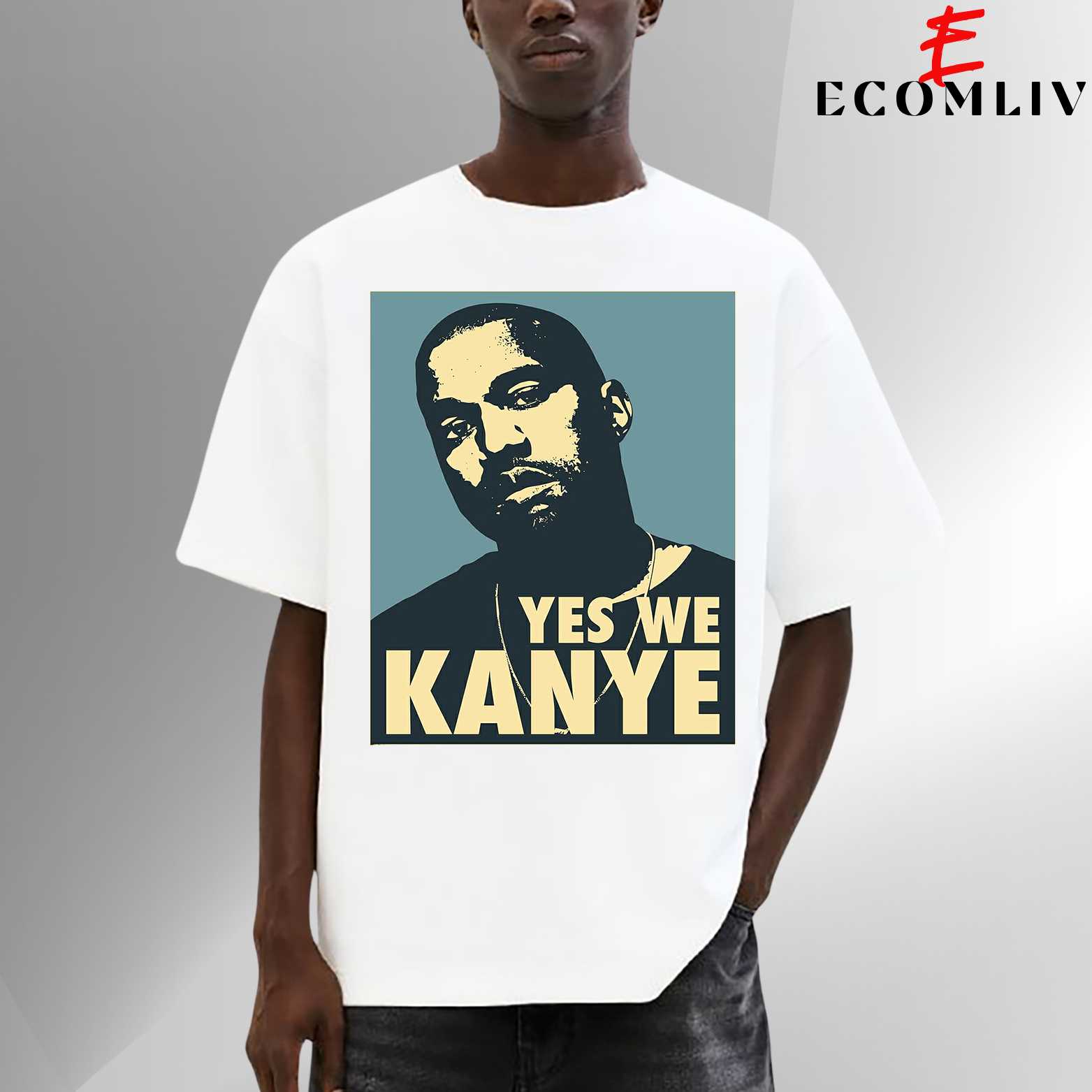 Kanye West Retro T Shirt, Hip Hop Streetwear Tee